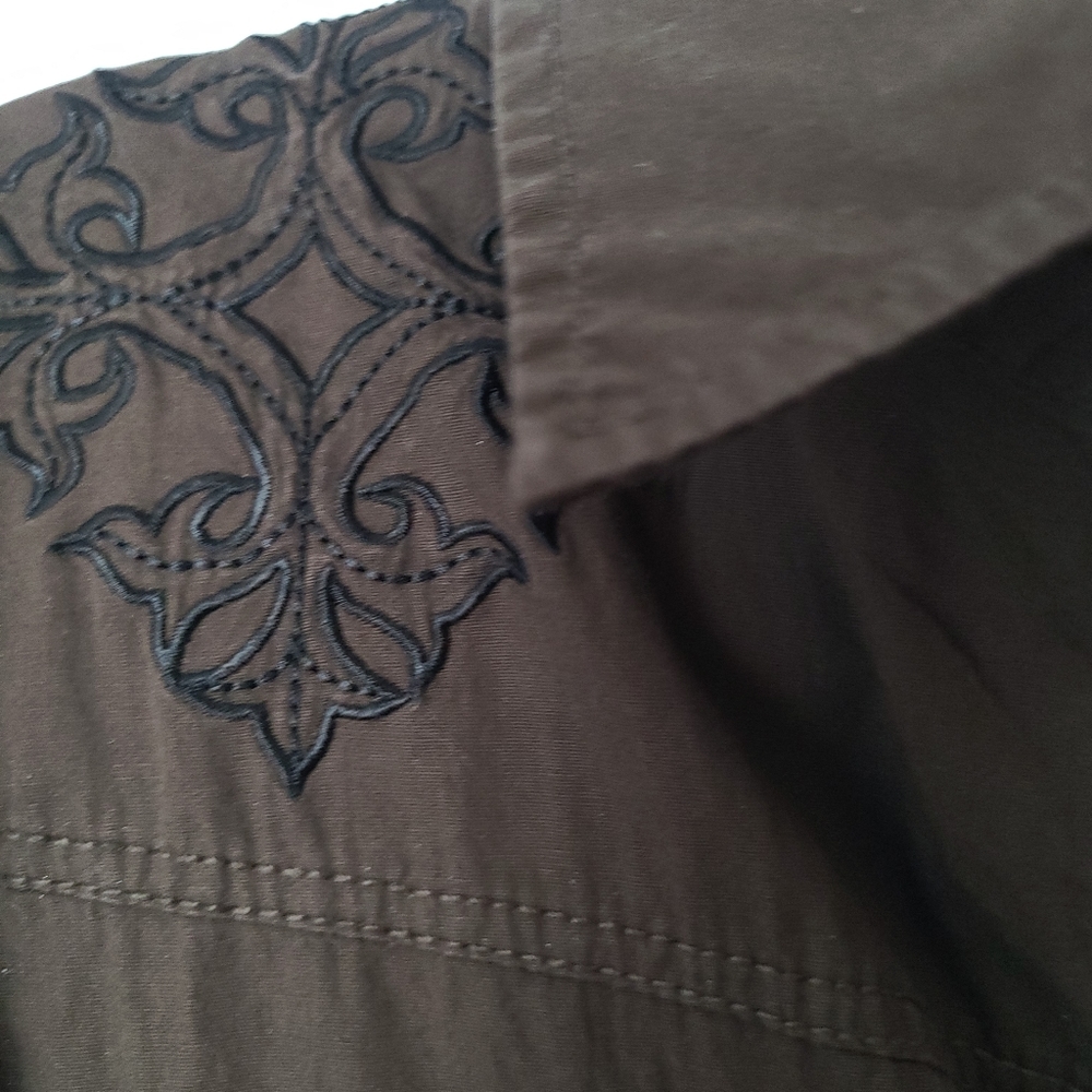 Affliction Brown Button Down Shirt - image 5